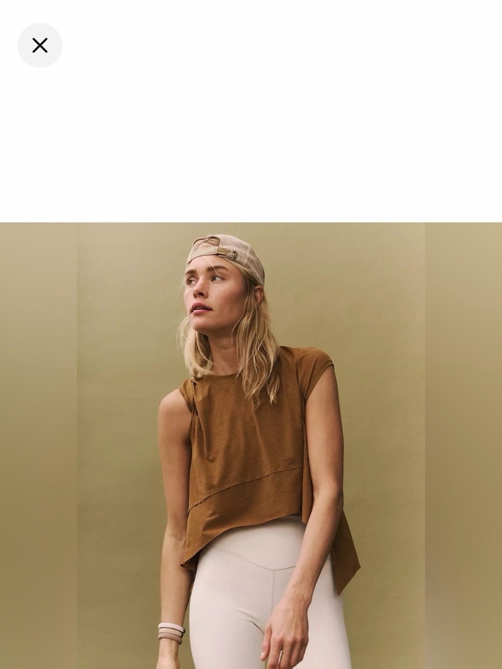 FP Movement by Free People Brown Tempo Tee Sz Medium